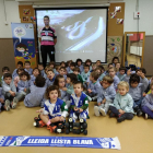 Los niños y niñas de P3 de la Escola Alba fueron los primeros en participar en la campaña del ICG.