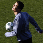 Cristiano Ronaldo durant un entrenament.