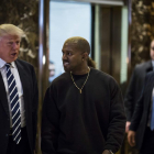 Donald Trump con el rapero Kanye West.