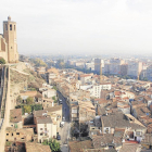 Vista general del centro histórico de la capital de la Noguera, donde están las barracas en la parte alta.