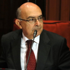 Miguel Ángel Gimeno ahir al Parlament.