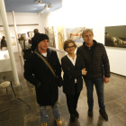 Gregorio Iglesias, Mercè Humedas i Joan Manel Pajares, tres dels artistes de la mostra col·lectiva.