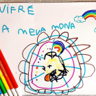 Mona dibuixada pel Guifré Garcia de 5 anys donant molts ànims a tothom!