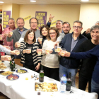 Celebració a la seu d'ERC a Lleida.