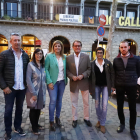 Artur Mas participó en el acto electoral de JxCat junto con Cañadell y Rivero en Balaguer.