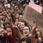 Una reciente protesta de estudiantes contra la Lomce, conocida también como ley Wert.