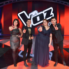 Los cuatro finalistas del concurso musical de Telecinco: Thais, Mario, Irene y Carlos. 
