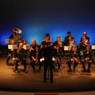 La Banda Municipal de Bellpuig, una de les formacions que van actuar ahir al concert de Santa Cecília.