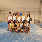 Integrantes del equipo del Club Tennis Urgell.