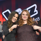 Malú i Irene, guanyadora del concurs de talents musicals ‘La Voz’ de Telecinco.