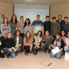 Foto de família dels participants al ‘Projecte Coach’ a Lleida.