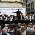 La Banda Municipal de Lleida i la Unió Porteña de Sagunt, a València, van unir forces ahir en el concert inaugural del festival.