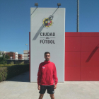 Joel Garcia, a la Ciutat del Futbol de la Federació Espanyola.