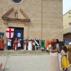 Un moment de la celebració de la Cerimònia Reial, ahir, a Puigverd de Lleida.