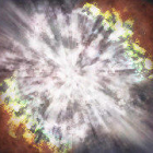 Científicos captan los estertores finales de una estrella masiva en otra galaxia