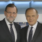 Rajoy i Piqueras abans de l’entrevista.