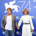 Robert Redford y Jane Fonda desembarcaron ayer en la Mostra.