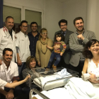 Comín va visitar la família del primer nadó de l’any a l’Alt Urgell, nascut precisament ahir.