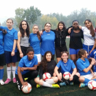 Integrantes del equipo femenino de Fútbol 7 que impulsa la Paeria de Lleida.