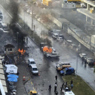 Imagen de la zona del atentado junto al Palacio de Justicia.