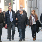 Homs llega al Supremo junto a su mujer, Tardà y algunos diputados.