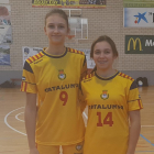 Katy Tyaglyay i Merli Baró, les dos lleidatanes de l’equip català.
