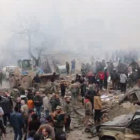 Un camió de combustible va explotar al centre d’Azaz, Síria.