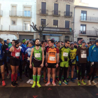 Los atletas participantes, momentos antes del pistoletazo de salida. 