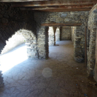 Porxos de pedra típics de molts pobles del Pirineu de Lleida
