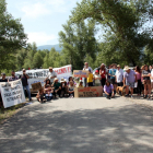 Protesta de veïns de Sant Esteve pels accessos el 2014.