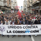 La manifestación de Murcia contra la corrupción.