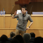 Fermí Casado va presentar el llibre a la Biblioteca Pública de Lleida.