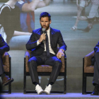 Leo Messi, durante la presentación del parque que llevará su nombre en China.