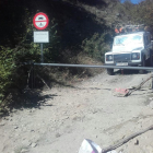 Una de las barreras basculantes instalada en una pista forestal de la EMD de Baiasca, en LLavorsí. 