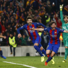 Sergi Roberto va passar ahir a la història a l’anotar el sisè gol que permetia al Barça firmar la golejada més gran de la història i que posava l’equip a quarts de final.