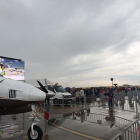 La lluvia desluce el festival aéreo que, pese a todo, reúne a mil personas