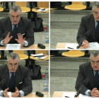 Imatges de la declaració d’ahir de Luis Bárcenas durant el judici del ‘cas Gürtel’.