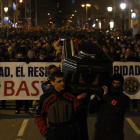 La manifestación contó con la participación de 1.500 agentes, según el ayuntamiento de Barcelona. 