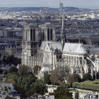Vista de la catedral de Notre Dame de París.
