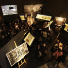 Inauguració oficial de l’exposició, ahir al Museu de Lleida.