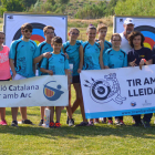Un grup d’arquers del Club Tir amb Arc Lleida.