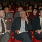 Narcís Balagué (a la izquierda), en un acto electoral en 1999 junto a Josep Borrell y Francés Boya.