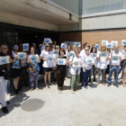 Imatge d’una protesta recent al CAP Primer de Maig de Lleida.