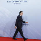 El president del Govern espanyol, Mariano Rajoy, arriba a la cimera del G20.