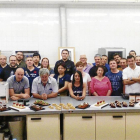 Foto de grup dels assistents al taller de demostració.