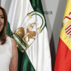 La presidenta de la Junta d’Andalusia, Susana Díaz, ahir.