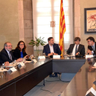 Reñé va firmar el conveni amb Junqueras i el president Puigdemont.
