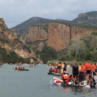 Arriben les primeres barques de la Transsegre a Sant Llorenç