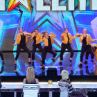 Un momento de la actuación del grupo leridano Flow Up en el programa ‘Got talent’ de Telecinco.