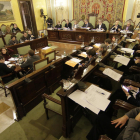 Imagen de archivo de la sesión del último pleno del ayuntamiento de Lleida.